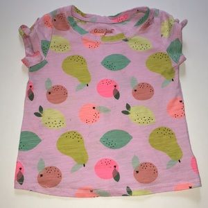 Cat and Jack Bow Sleeve Tee Shirt